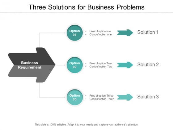 Three Solutions For Business Problems Ppt PowerPoint Presentation Infographic Template Good Three Solutions For Business Problems Ppt PowerPoint Presentation Infographic Template Good
