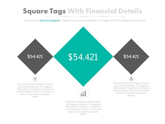 Three Square Tags With Dollars Value Powerpoint Slides Three Square Tags With Dollars Value Powerpoint Slides