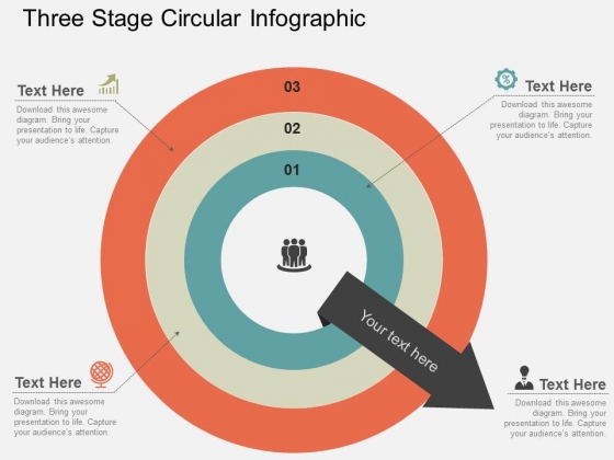Three Stage Circular Infographic Powerpoint Templates Three Stage Circular Infographic Powerpoint Templates