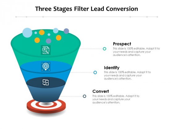 Three Stages Filter Lead Conversion Ppt PowerPoint Presentation Gallery Influencers PDF Three Stages Filter Lead Conversion Ppt PowerPoint Presentation Gallery Influencers PDF