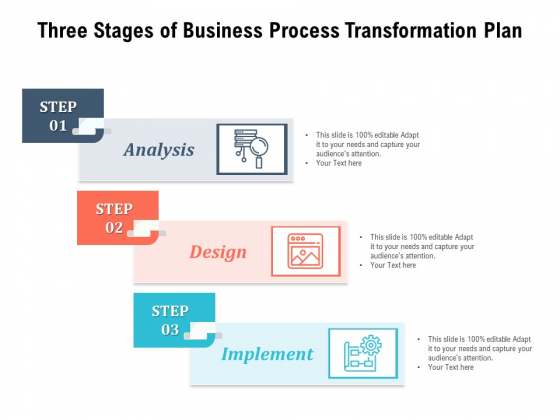 Three Stages Of Business Process Transformation Plan Ppt PowerPoint Presentation Styles Graphic Tips PDF Three Stages Of Business Process Transformation Plan Ppt PowerPoint Presentation Styles Graphic Tips PDF