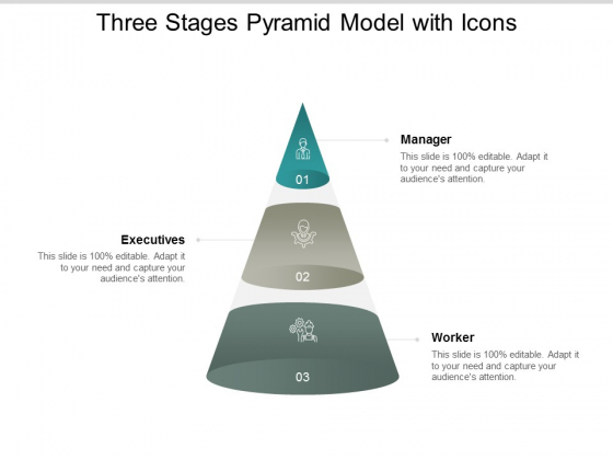 Three Stages Pyramid Model With Icons Ppt PowerPoint Presentation Styles Objects Three Stages Pyramid Model With Icons Ppt PowerPoint Presentation Styles Objects
