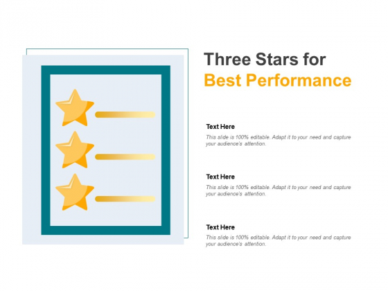 Three Stars For Best Performance Ppt PowerPoint Presentation Gallery Gridlines