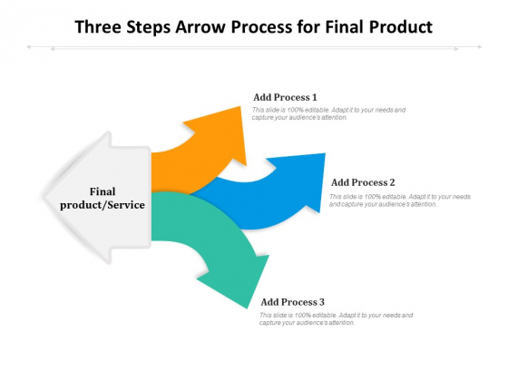 Three Steps Arrow Process For Final Product Ppt PowerPoint Presentation Infographics Infographic Template PDF Three Steps Arrow Process For Final Product Ppt PowerPoint Presentation Infographics Infographic Template PDF