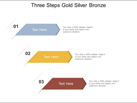 Three Steps Gold Silver Bronze Ppt PowerPoint Presentation Portfolio Guide Three Steps Gold Silver Bronze Ppt PowerPoint Presentation Portfolio Guide