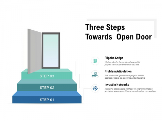 Three Steps Towards Open Door Ppt PowerPoint Presentation Portfolio Introduction Three Steps Towards Open Door Ppt PowerPoint Presentation Portfolio Introduction