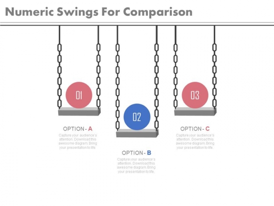 Three Swings In Numeric Order Powerpoint Slides Three Swings In Numeric Order Powerpoint Slides