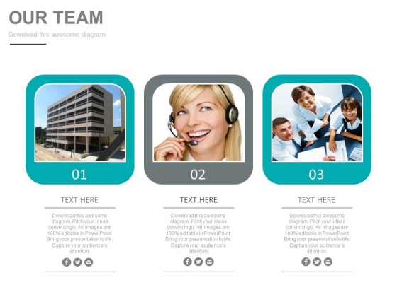 Three Tags For Team Planning And Customer Service Powerpoint Slides