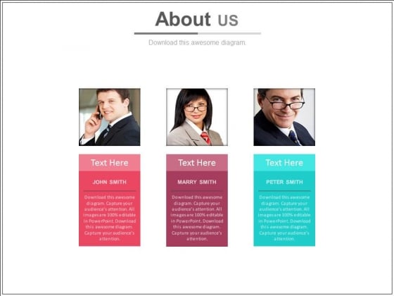 Three Tags With Employees Pictures Powerpoint Slides Three Tags With Employees Pictures Powerpoint Slides