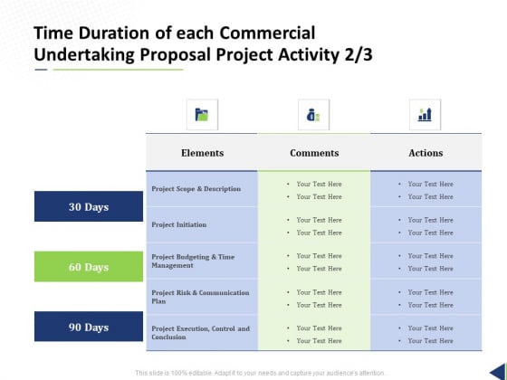 Time Duration Of Each Commercial Undertaking Proposal Project Activity Actions Ppt File Designs Download PDF Time Duration Of Each Commercial Undertaking Proposal Project Activity Actions Ppt File Designs Download PDF