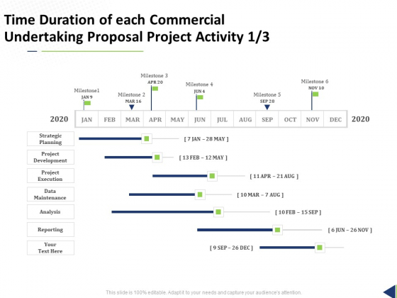 Time Duration Of Each Commercial Undertaking Proposal Project Activity Ppt Infographics Diagrams PDF Time Duration Of Each Commercial Undertaking Proposal Project Activity Ppt Infographics Diagrams PDF