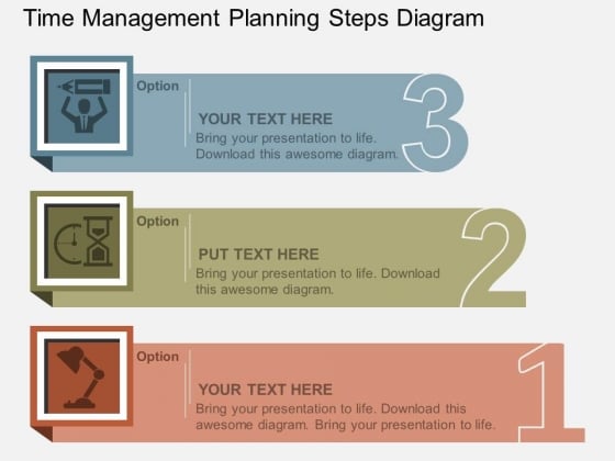 Time Management Planning Steps Diagram Powerpoint Template Time Management Planning Steps Diagram Powerpoint Template