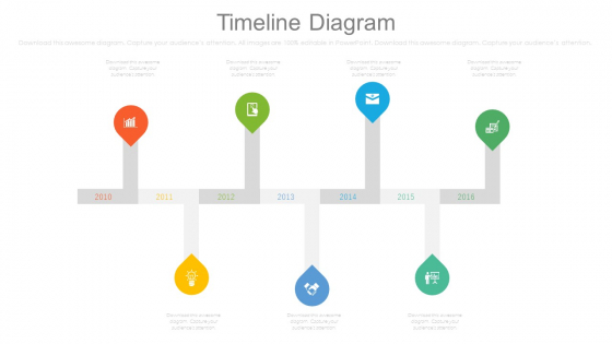 Timeline Infographic Chart For Business Agenda Powerpoint Slides