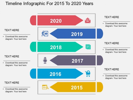 timeline infographic for 2015 to 2020 years powerpoint templates powerpoint templates 2015