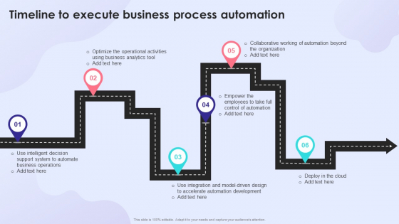 Timeline To Execute Business Process Automation Infographics PDF Timeline To Execute Business Process Automation Infographics PDF