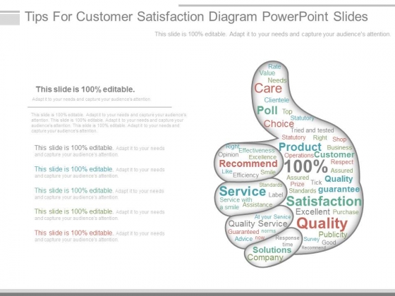 Tips For Customer Satisfaction Diagram Powerpoint Slides Tips For Customer Satisfaction Diagram Powerpoint Slides