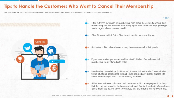 Tips To Handle The Customers Who Want To Cancel Their Membership Clipart PDF Tips To Handle The Customers Who Want To Cancel Their Membership Clipart PDF