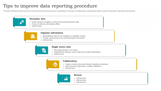 Tips To Improve Data Reporting Procedure Structure PDF