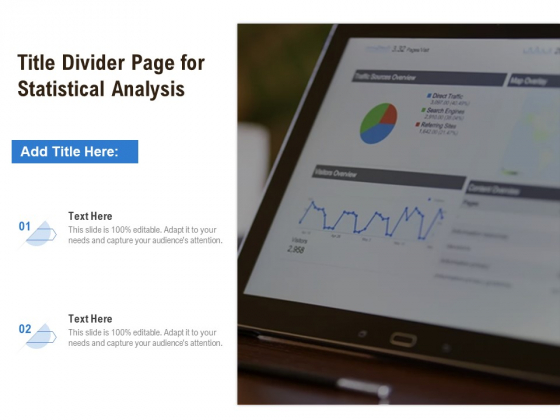 Title Divider Page For Statistical Analysis Ppt PowerPoint Presentation Slides Background Image PDF Title Divider Page For Statistical Analysis Ppt PowerPoint Presentation Slides Background Image PDF