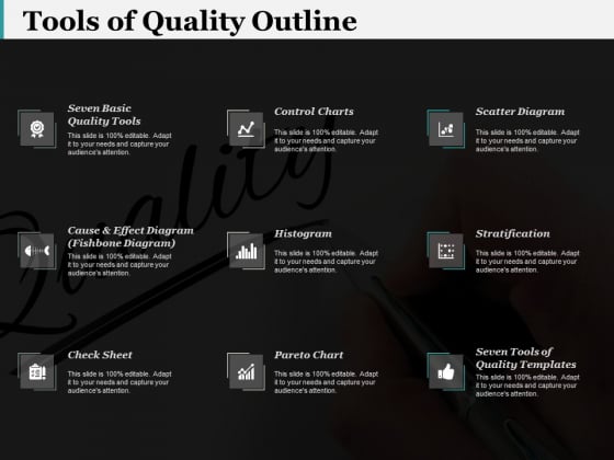 Tools Of Quality Outline Ppt PowerPoint Presentation Visuals Tools Of Quality Outline Ppt PowerPoint Presentation Visuals