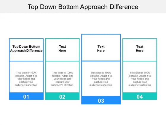 Top Down Bottom Approach Difference Ppt PowerPoint Presentation Icon Brochure Cpb Pdf Top Down Bottom Approach Difference Ppt PowerPoint Presentation Icon Brochure Cpb Pdf
