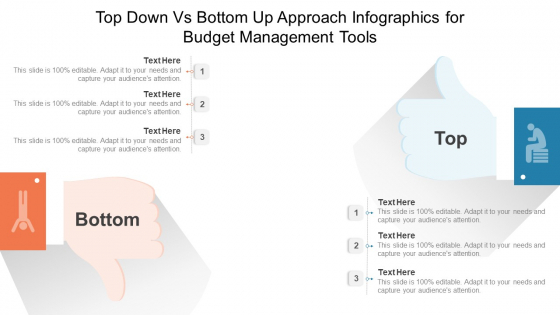 Top Down Vs Bottom Up Approach Infographics For Budget Management Tools Ppt PowerPoint Presentation Model Professional PDF Top Down Vs Bottom Up Approach Infographics For Budget Management Tools Ppt PowerPoint Presentation Model Professional PDF
