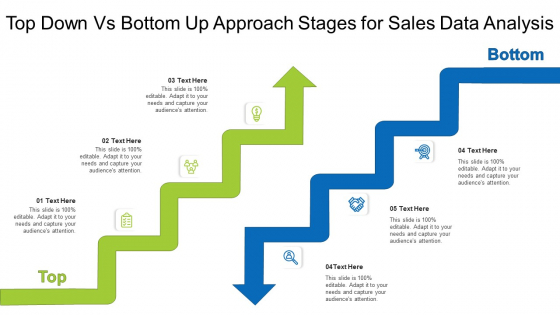 Top Down Vs Bottom Up Approach Stages For Sales Data Analysis Ppt PowerPoint Presentation Inspiration Template PDF Top Down Vs Bottom Up Approach Stages For Sales Data Analysis Ppt PowerPoint Presentation Inspiration Template PDF