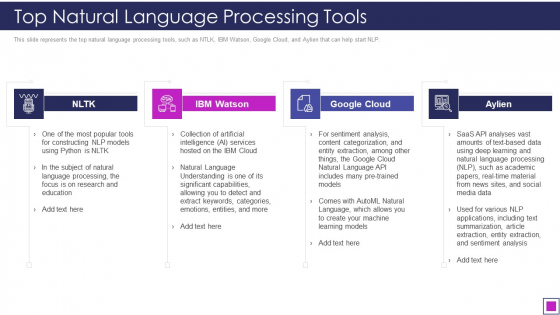 Top Natural Language Processing Tools Ppt File Graphics PDF Top Natural Language Processing Tools Ppt File Graphics PDF