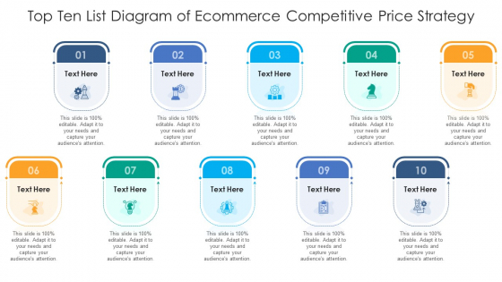 Top Ten List Diagram Of Ecommerce Competitive Price Strategy Ppt PowerPoint Presentation Inspiration Portrait PDF Top Ten List Diagram Of Ecommerce Competitive Price Strategy Ppt PowerPoint Presentation Inspiration Portrait PDF