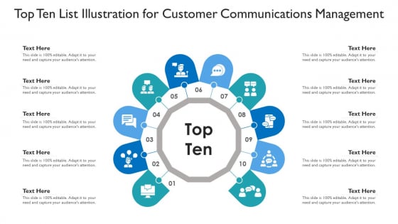Top Ten List Illustration For Customer Communications Management Ppt PowerPoint Presentation Outline Guide PDF Top Ten List Illustration For Customer Communications Management Ppt PowerPoint Presentation Outline Guide PDF