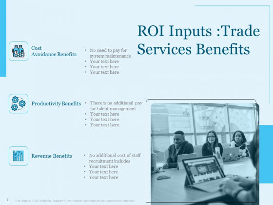 Trade Facilitation Services ROI Inputs Trade Services Benefits Ppt Inspiration Model PDF Trade Facilitation Services ROI Inputs Trade Services Benefits Ppt Inspiration Model PDF