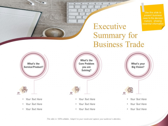 Trading Company Executive Summary For Business Trade Ppt Outline Rules PDF Trading Company Executive Summary For Business Trade Ppt Outline Rules PDF