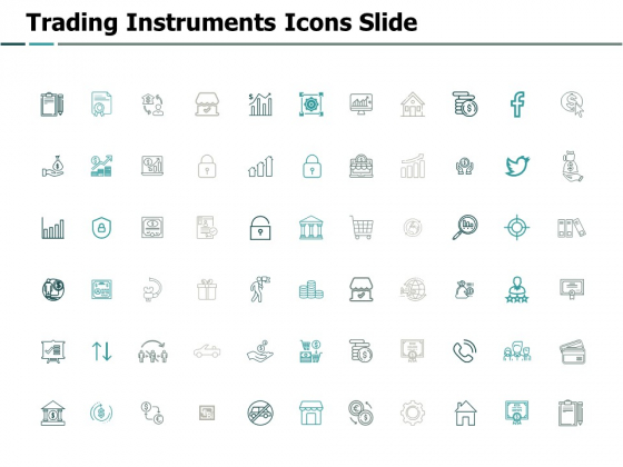 Trading Instruments Icons Slide Pillars Ppt PowerPoint Presentation Professional Brochure