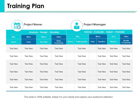 Training Plan Ppt PowerPoint Presentation Example 2015 Training Plan Ppt PowerPoint Presentation Example 2015