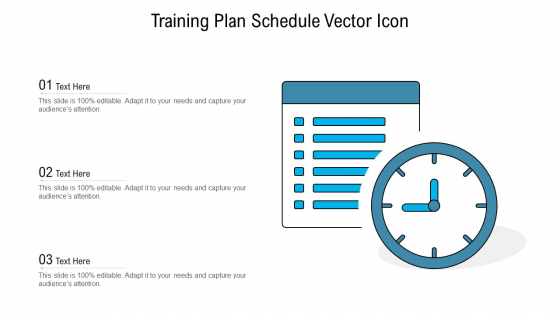 training plan schedule vector icon ppt ideas deck pdf