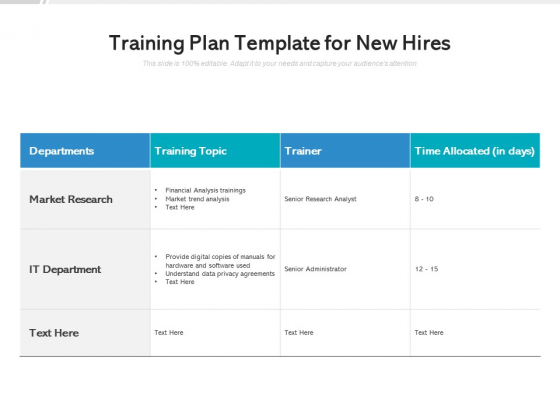 Training Plan Template For New Hires Ppt PowerPoint Presentation Infographic Template Icons Training Plan Template For New Hires Ppt PowerPoint Presentation Infographic Template Icons