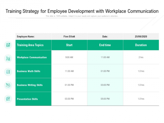 Training Strategy For Employee Development With Workplace Communication Ppt PowerPoint Presentation Gallery Graphic Images PDF Training Strategy For Employee Development With Workplace Communication Ppt PowerPoint Presentation Gallery Graphic Images PDF