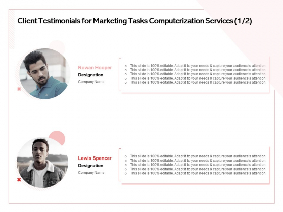 Transforming Marketing Services Through Automation Client Testimonials For Marketing Tasks Computerization Services Teamwork Clipart PDF Transforming Marketing Services Through Automation Client Testimonials For Marketing Tasks Computerization Services Teamwork Clipart PDF