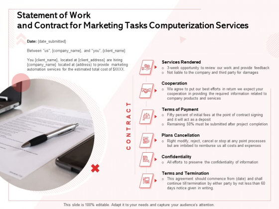 Transforming Marketing Services Through Automation Statement Of Work And Contract For Marketing Tasks Computerization Services Introduction PDF Transforming Marketing Services Through Automation Statement Of Work And Contract For Marketing Tasks Computerization Services Introduction PDF