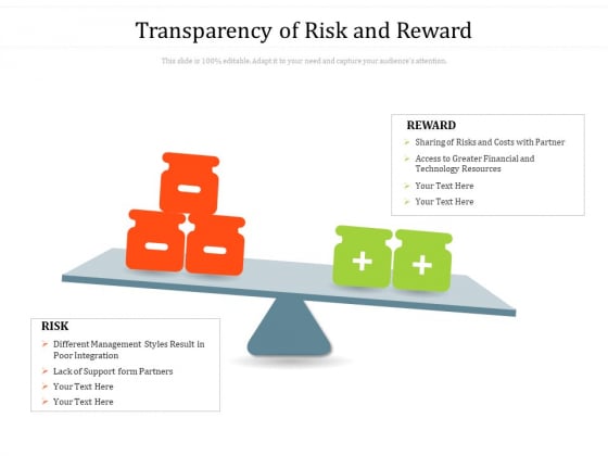 Transparency Of Risk And Reward Ppt PowerPoint Presentation Infographics Skills PDF Transparency Of Risk And Reward Ppt PowerPoint Presentation Infographics Skills PDF