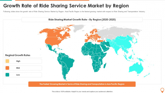 Transportation And Carpooling Services Investor Funding Pitch Deck Growth Rate Of Ride Sharing Ideas PDF