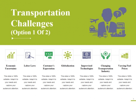 Transportation Challenges Template 1 Ppt PowerPoint Presentation Slides Graphic Tips Transportation Challenges Template 1 Ppt PowerPoint Presentation Slides Graphic Tips