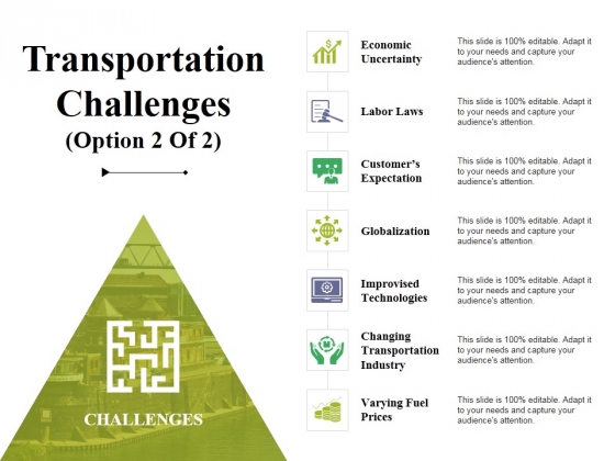 Transportation Challenges Template 2 Ppt PowerPoint Presentation Summary Example Topics Transportation Challenges Template 2 Ppt PowerPoint Presentation Summary Example Topics