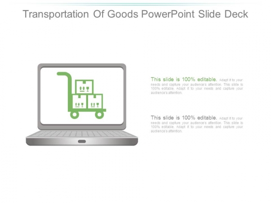 Transportation Of Goods Powerpoint Slide Deck Transportation Of Goods Powerpoint Slide Deck