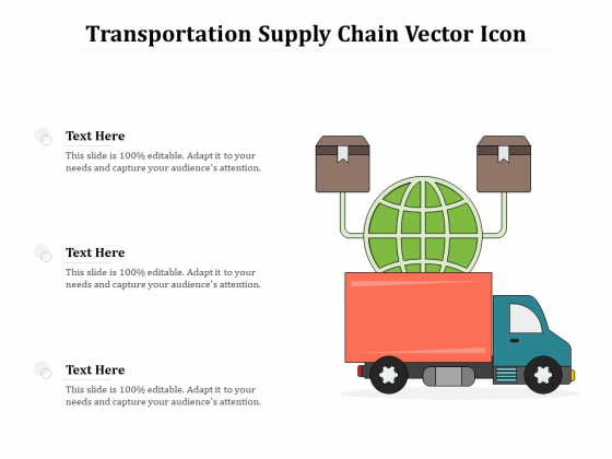 Transportation Supply Chain Vector Icon Ppt PowerPoint Presentation Model Skills PDF