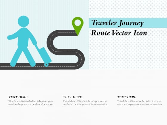 Traveler Journey Route Vector Icon Ppt PowerPoint Presentation Layouts Designs