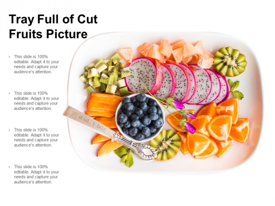 Tray Full Of Cut Fruits Picture Ppt PowerPoint Presentation Portfolio Summary