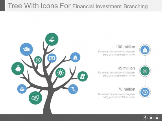 Tree Diagram For Financial Investment Planning Powerpoint Slides