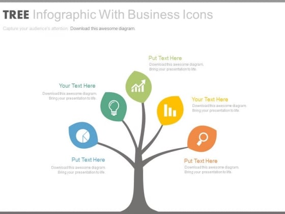 Tree Infographics For Market Development Strategy Powerpoint Template