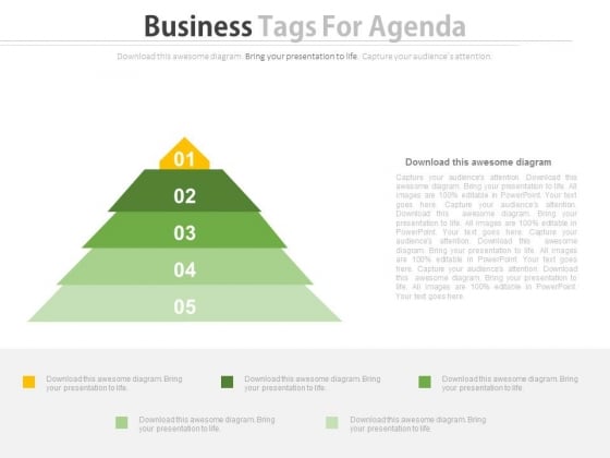 Triangle Of Five Business Steps Powerpoint Slides Triangle Of Five Business Steps Powerpoint Slides